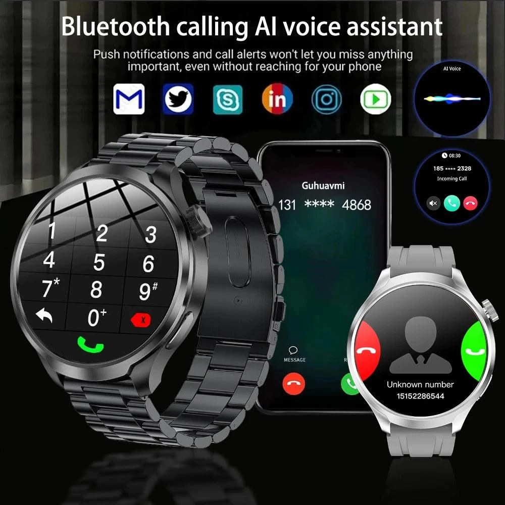 2025 New For HUAWEI High-end Sports Smart Bracelet Men GPS NFC 1.85 AMOLED Screen Compass Waterproof Bluetooth Call Smartwatches - Elanique