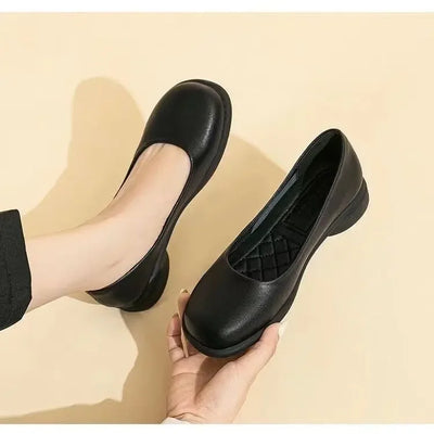 Ladies Shoes Slip on Round Toe Women Footwear Flat Black Light New in Summer 2025 Spring Solid Casual Slip on Flat Loafers Shoes