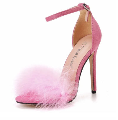 XIHAHA Fashion Sandals Women's Shoes Summer High Heels Stiletto Elegant Party Sexy Designer Woman Fish Mouth Sandals Dance Shoes