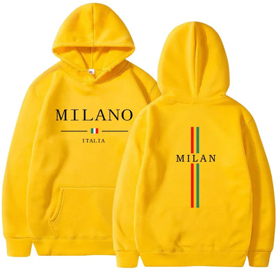 Mens Womens Hoodies Sweatshirt Milan Printing Pullover Casual Jogging High Quality Mens Clothing Daily Tracksuit Y2k Tops 2025