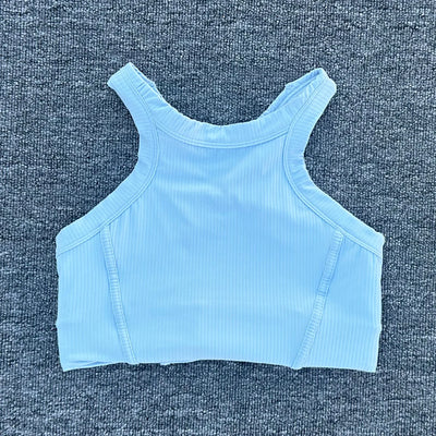 Women Breathable Sports Bra Fitness Top Women Seamless Yoga Bra High Strength Shock-Absorbing Sports Bra Gym Workout Top