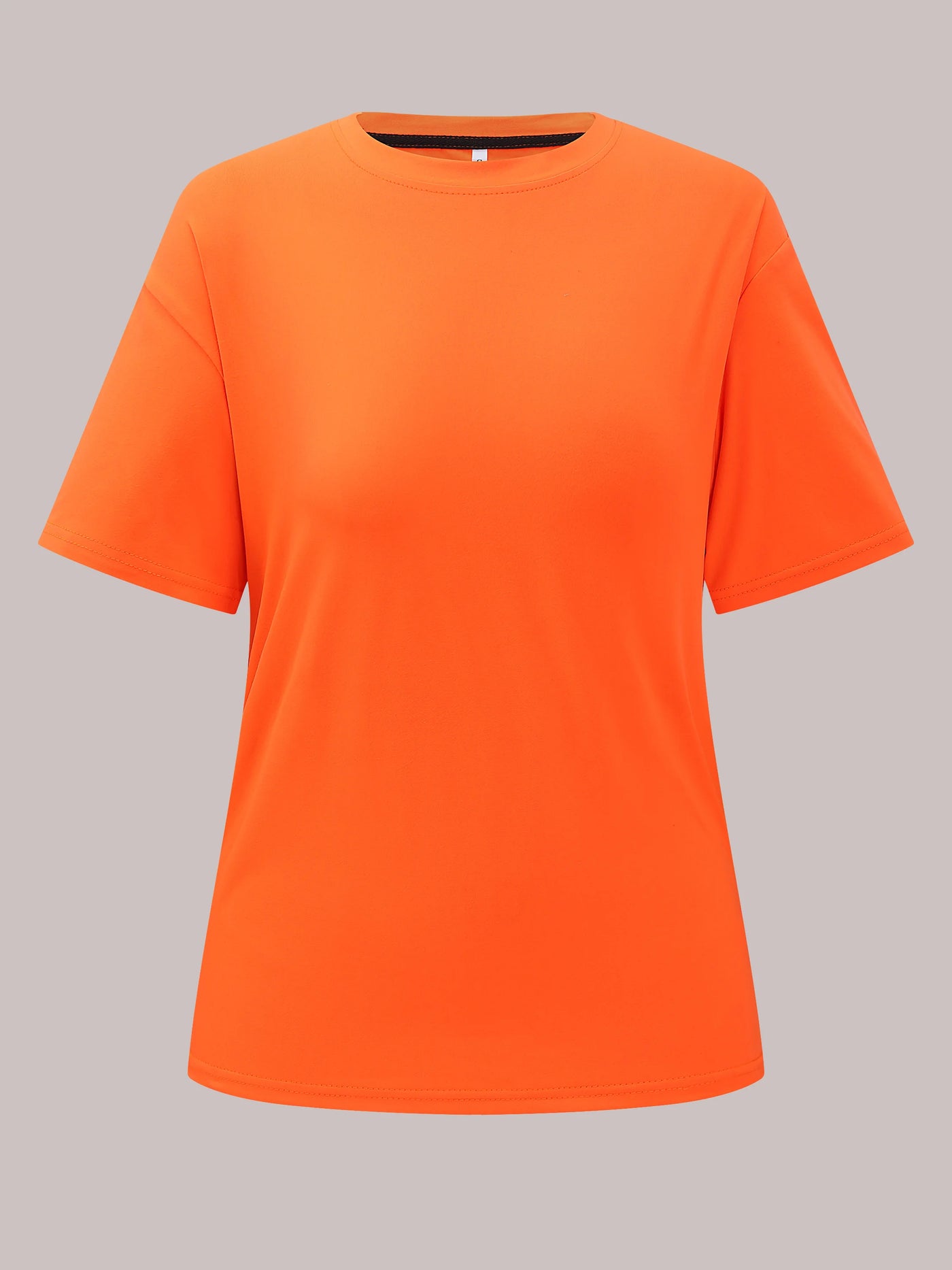 Solid Crew Neck T-shirt, Casual Short Sleeve Loose T-Shirt For Spring & Summer, Women's Clothing