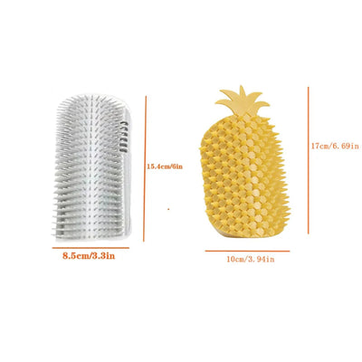 Cat Scratcher Massager Pet Hair Removal Massage Comb Kitten Wall Corner Self Cleaning Rubbing Grooming Brush Cats Accessories