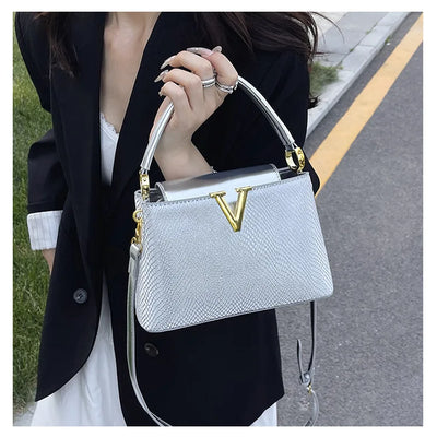2025 New High-Sense Women's Designer Handbag - Feminine, Versatile, Large Capacity for Work & Crossbody