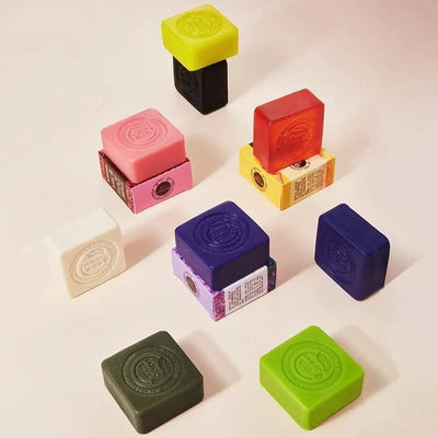 Luxurious Essential Oil Soap Collection Bamboo Charcoal Blueberry Lavender Deep Clean Exfoliation Soaps Blackhead Adsorption