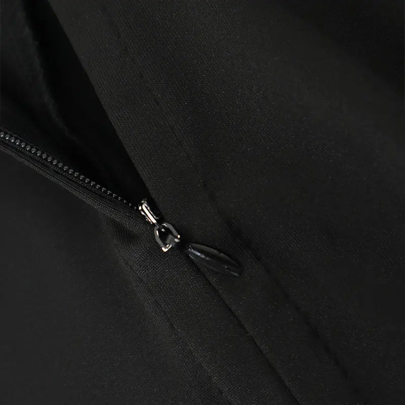 Women New Jumpsuits Spring Fashion Streetwear Long Sleeves Half High Collar Zippers Bodycon Rompers Black Sexy Female Jumpsuits
