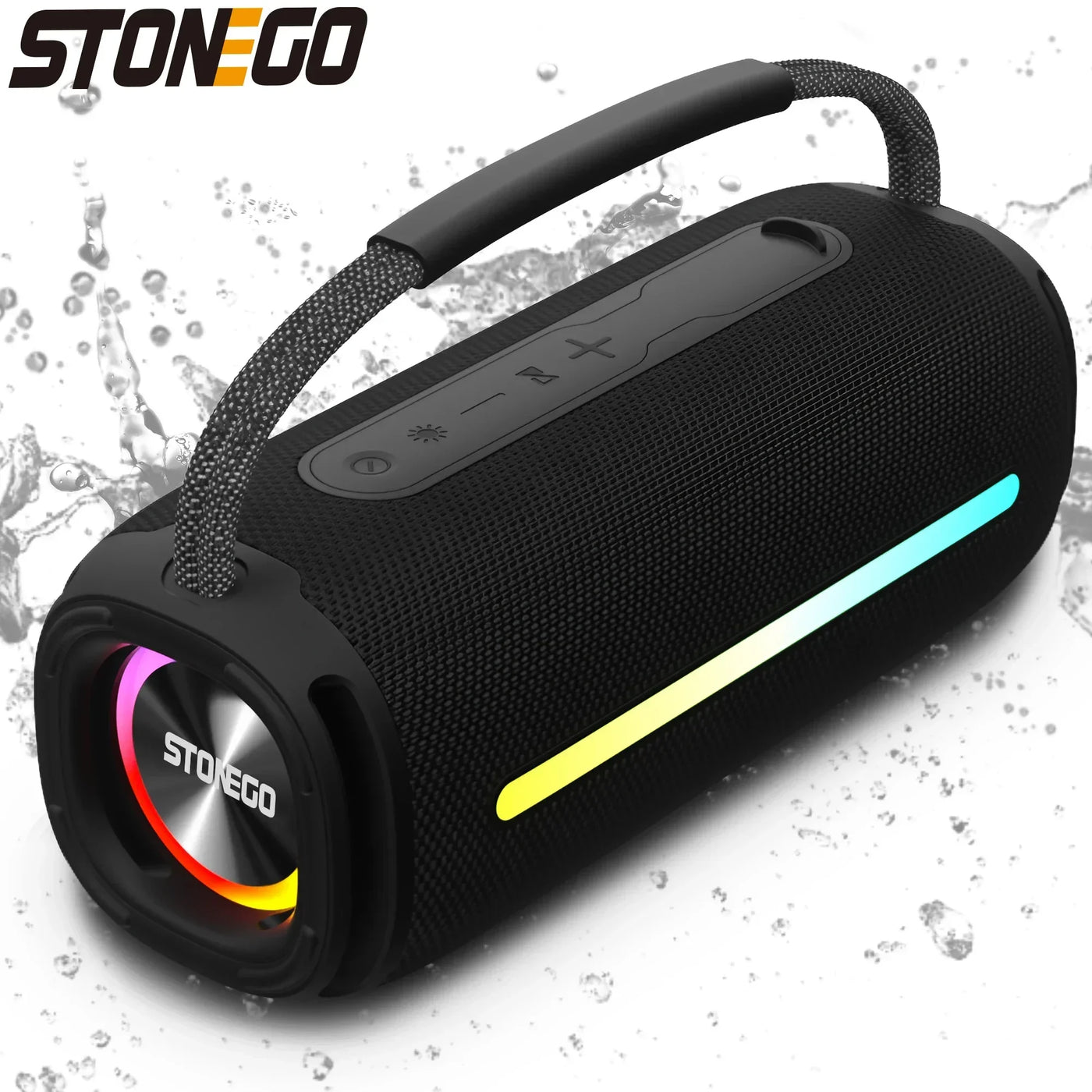 Portable Bluetooth 5.3 Speaker RGB Lantern Waterproof IPX6 High Power Audio Outdoor Wireless Speaker