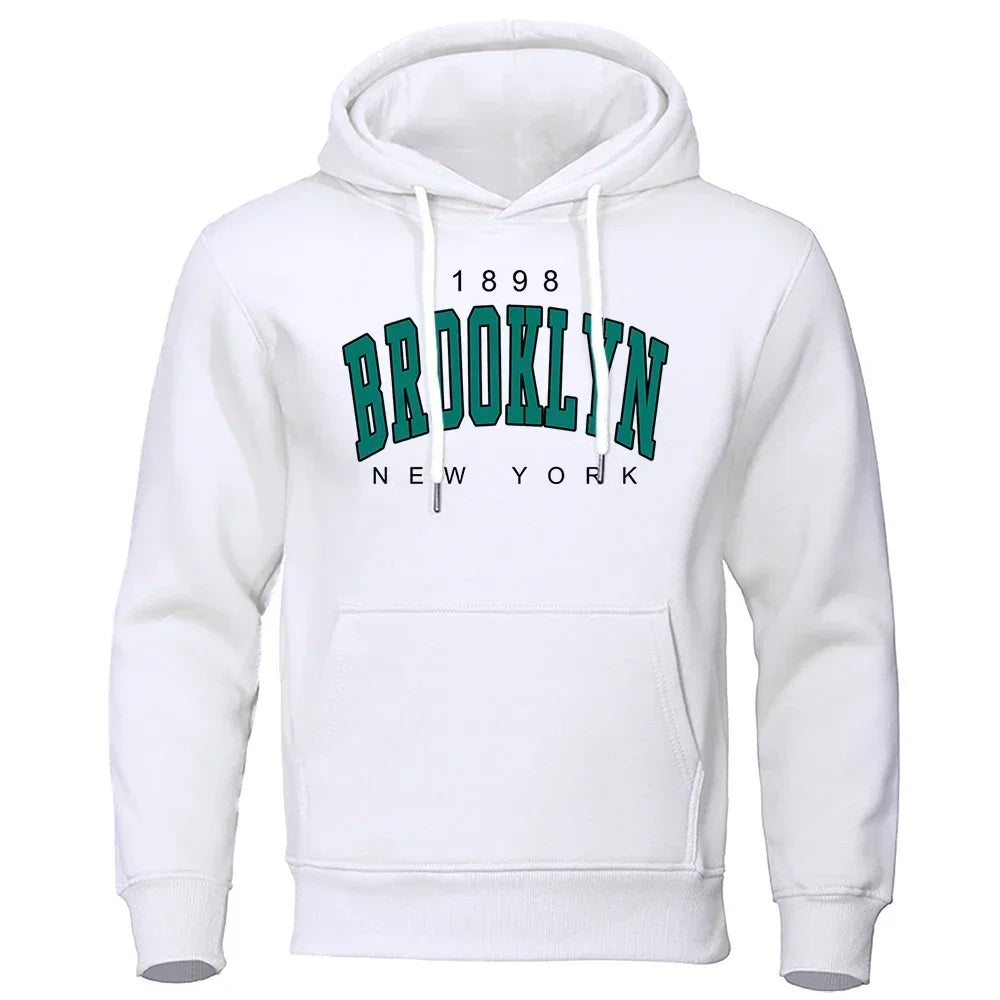 Printed men's hoodie creative round neck clothing fashionable oversized sportswear fashionable round neck hoodie for men