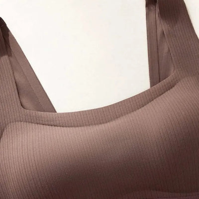 Comfortable Simple Wireless Bras Shockproof Full Cup Push Up Bras Beauty Back Anti-sagging Seamless Underwear Women