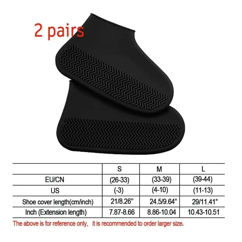 Waterproof Rain Shoes Covers Silicone Non-slip Wear-resistant Outdoor Adult Children Boots Portable Elastic Reusable