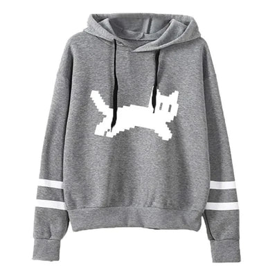 Women's Sweatshirts Pullovers Versatile Hoodies Stripe Jogging