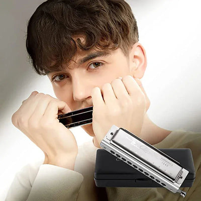 SWAN 1040 Chromatic Harmonica Key of C Professional Musical Instrument