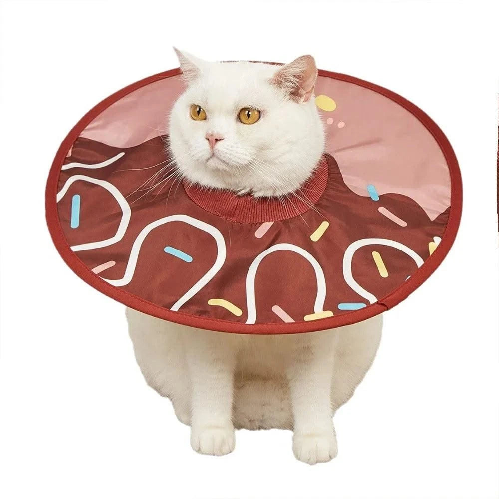 Pet Collar Anti Bite Surgical Anti Lick Wound Healing Protection Sunflower Shaped Cat Recovery Collar Elizabethan Collar