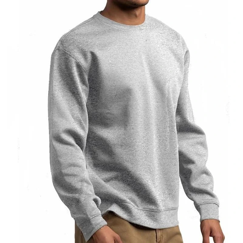 Basic Crewneck Sweatshirts for Men Women Comfy Pullover Tops Athletic