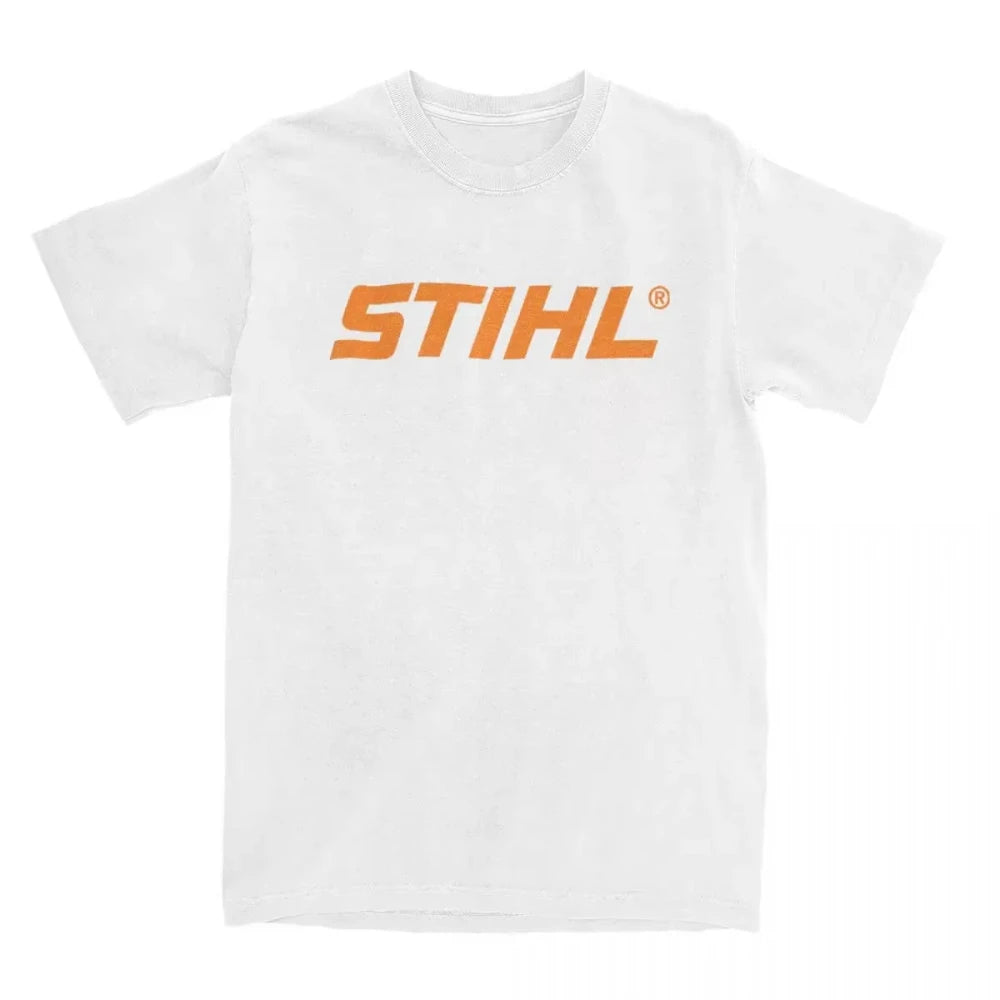 2025 Men Electric Tool Men T-Shirts Stihls Logo Cotton Tees Summer Funny Short-Sleeve Women T Shirt O Neck Leisure Casual Tshirt