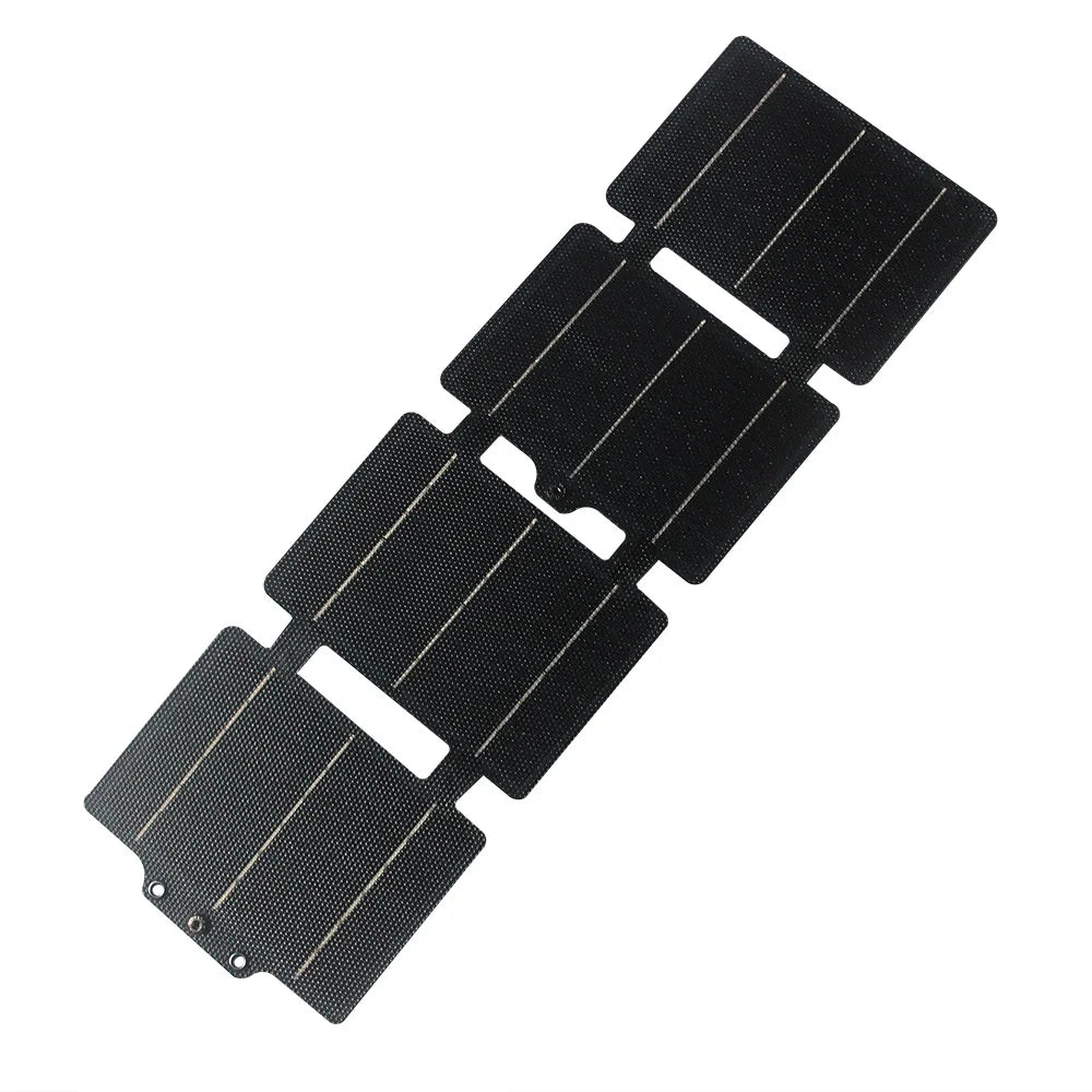 Ultra-Light Portable 25W ETFE Flexible Foldable Solar Panel Charger for Outdoor Power Bank Phone Camping Hiking Travel Charging