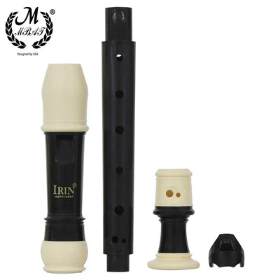 M MBAT ABS Flute Clarinet Recorder Soprano Long Flutes Baroque Recorder Fingering Musical Instrument Accessories Beginner Flute