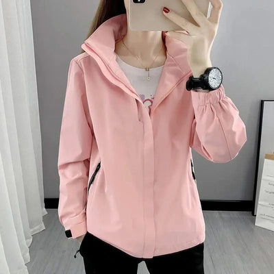 Waterproof Windbreaker Jackets For Women Men Camping Climbing Outdoor Hiking Coats Spring Autumn Unisex Outerwear