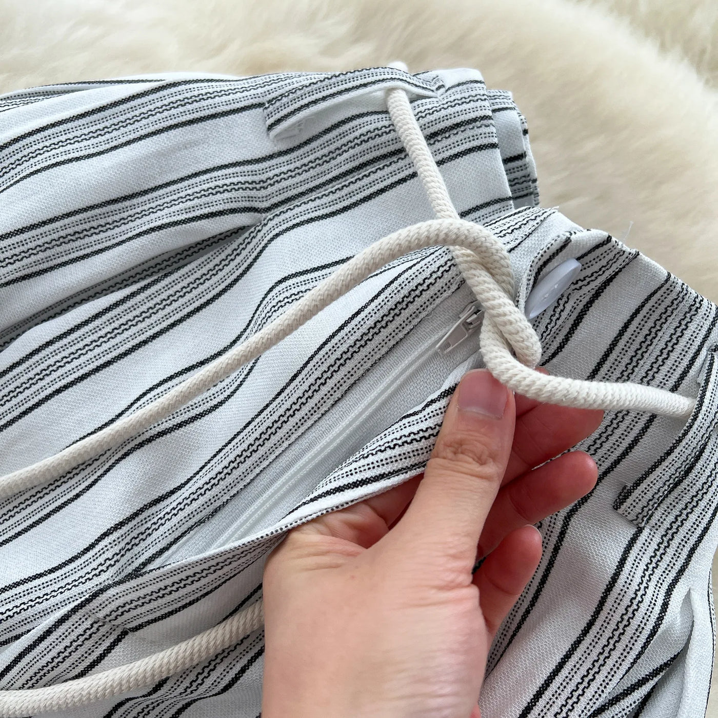 Pant Women Wide Leg Long Pants Striped Casual Loose High Waist Straight Trousers Y2k Streetwear Elegant Splice Work 2025 Capris