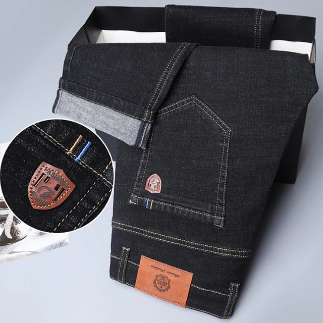 New Men Classic Jeans Jean Homme Pantalones Hombre Men Mannen Soft Black Biker Masculino Denim Overalls Mens Pants Size 30-40