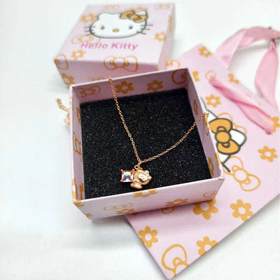 Sanrios Luxury Necklaces Anime Hellokitty Cinnamoroll Clavicle Chain Necklace for Women Jewelry Wedding Party Birthday Girl Gift