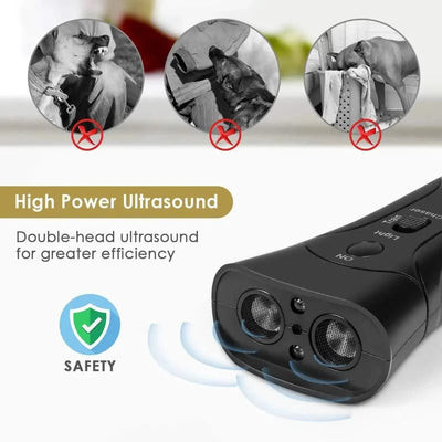 Pet Dog Repeller Anti Barking Stop Bark Dogs Training Device LED Ultrasonic Dogs Adapter Without Battery Pet Supplies Wholesale
