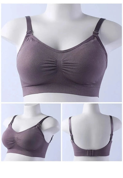 Maternity Bras Double Layer Seamless Bra Pregnancy Clothes Prevent Sagging Breastfeeding Women's Breathable lactancia Bra
