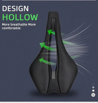 KOCEVLO Bicycle Seat Saddle Mtb Road Bike Steel Saddles Mountain Bike Racing Saddle Pu Breathable Soft Comfortable Cushion