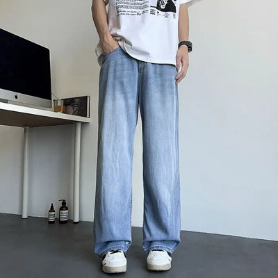 Mens Jeans Large Denim Jeans for Teens Trousers for Men Jean Baggy Pants Men's Fashion Man Male Trendyol Streetwear Korean Men´s