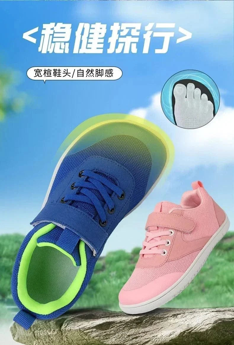 Little Big Kid Wide Barefoot Shoes Boys Girls Minimalist Sneakers Lightweight Non Slip Natural Children Walking Shoes Skate Flat