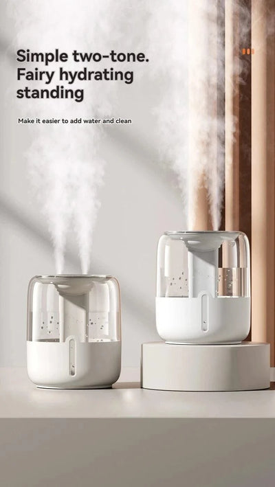 Humidifier 3.8L Large Capacity USB Dual Spray with Night Light Digital Display Aroma Diffuser Home Office Bedroom