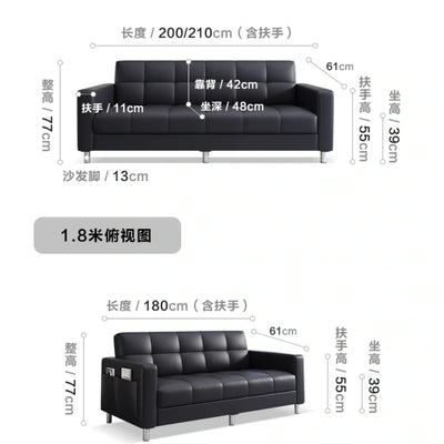 Black Living Room Sofa Bed Foldable Sectional Corner Modern Sofa Designer Elegant Muebles Para Habitacion Home Furniture