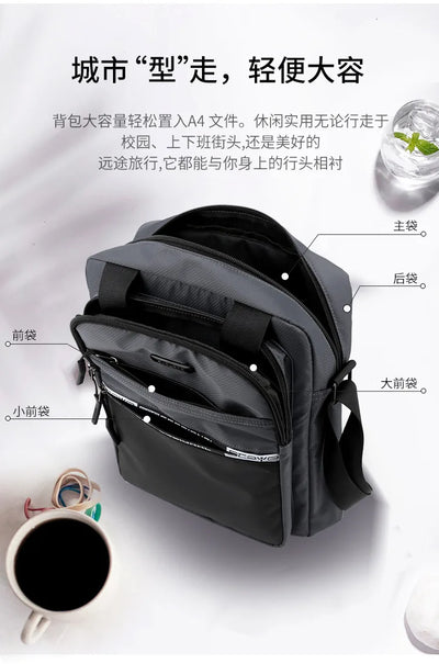 Men's High Capacity Hand Bags New Trendy Cool Men's Shoulder Bags Nylon Messenger Bags Travel Handbag Crossbody Bag Sling Bag