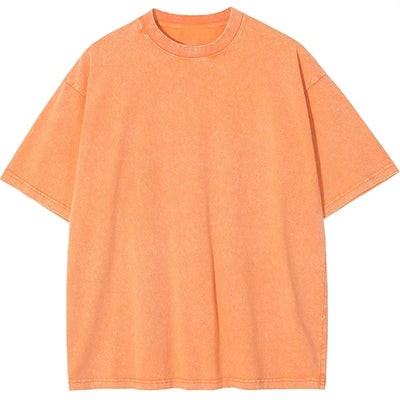 Men's Women Washed Vintage T-Shirts Street Hip Hop