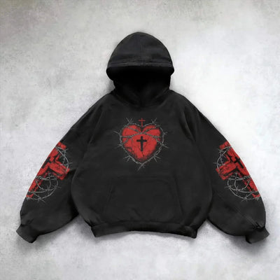 High Street Y2K Zipper Hoodie Graphic Print Rock Gothic Zip Up Hooded Sweatshirt Harajukus Streetwear Vintage Pullover hoodies