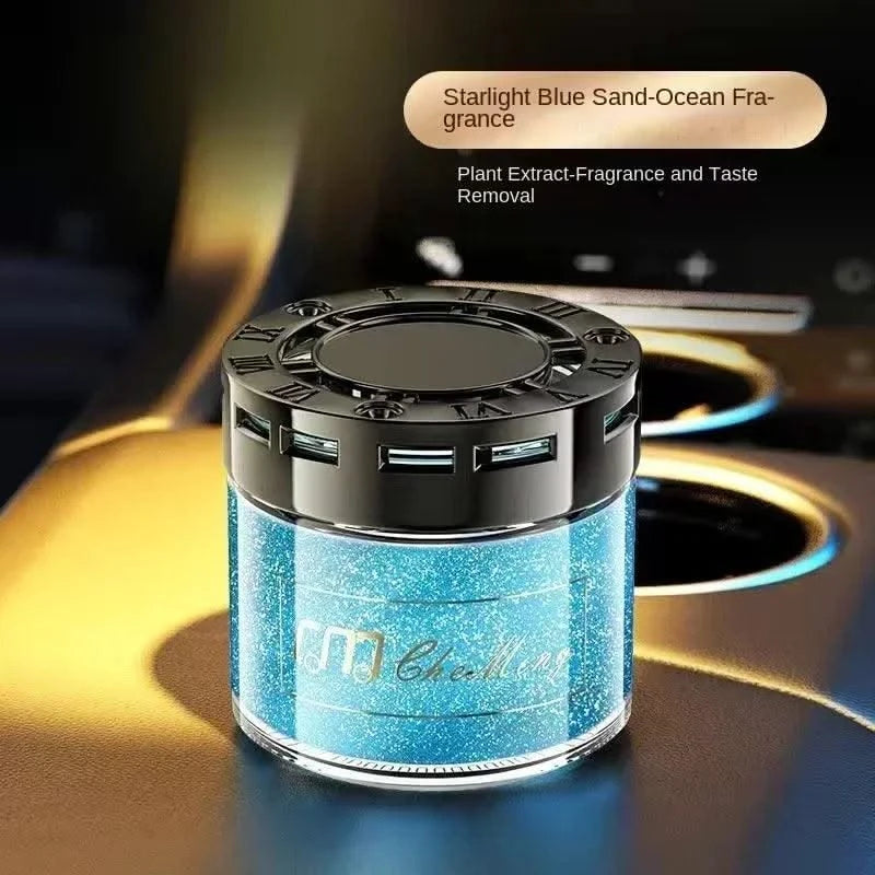 Luxury Car Perfume Solid Balm, Long-Lasting Light Fragrance, Odor Eliminator, Quicksand Design becoming a popular car ornament