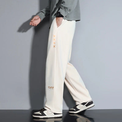 Contemporary Men's Fashion Trousers Loose Silhouette Trendy Drawstring Detail Suited for a Variety of Occasions Comfort