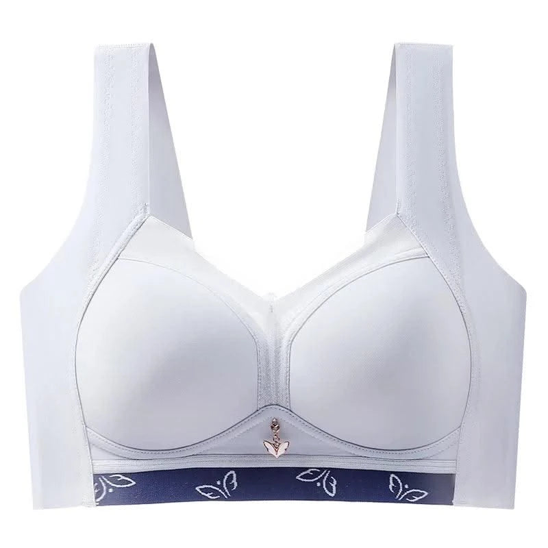 Women's Full Coverage Wirefree smooth Plus Size Bra Non Padded Bra Sexy Seamless Large Size Bra Push Up Sports Brassiere 50E 52E