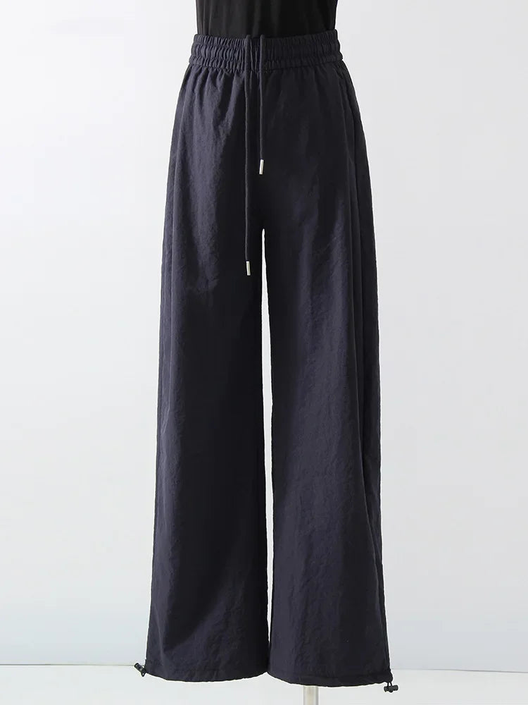 White Sweatpants For Women High Waist Loose Joggers Straight Trousers Female Black Spring Summer Casual Woman Long Pant Wide Leg