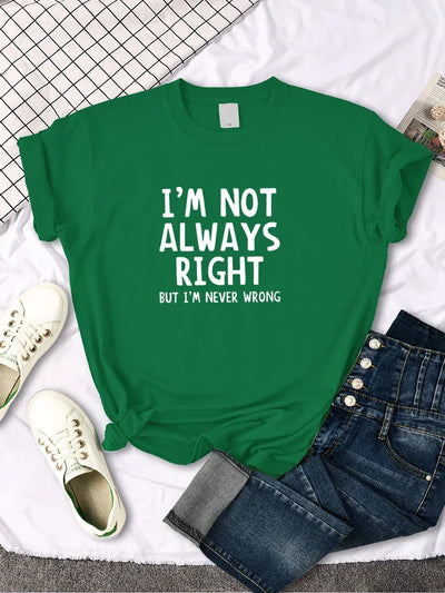 Women's T-Shirt Cool Interesting Letters Printed Tees Female Summer Oversized Tshirt Woman Round Neck Casual Tshirt Tops