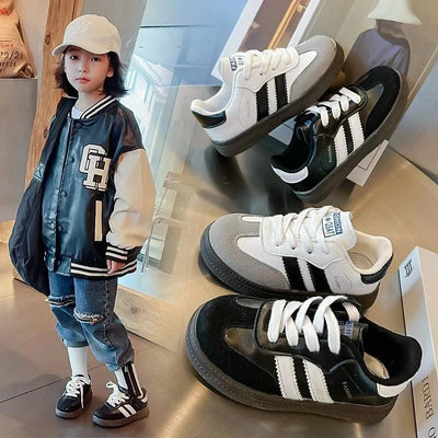 Spring New Children's Sports Training Shoes Boys Girls Ethical Training Fashion Sneakers Children's Soft-soled Casual Skates