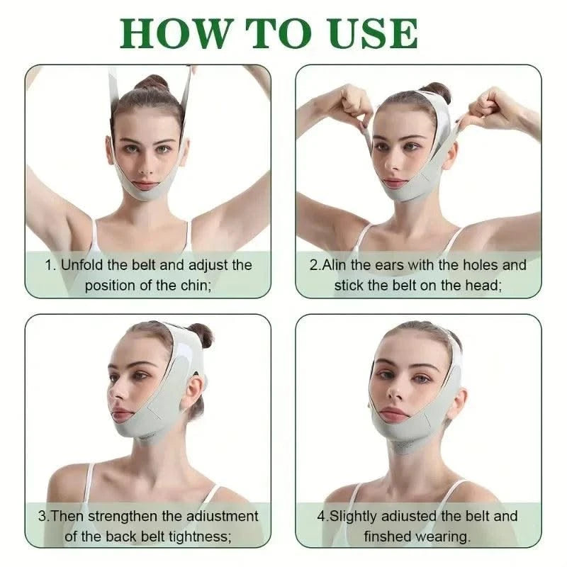 New Reusable Face Slimming Bandage Women V Line Face Shaper Chin Cheek Lift Up Belt Facial Massage Strap Skin Care Beauty Tools