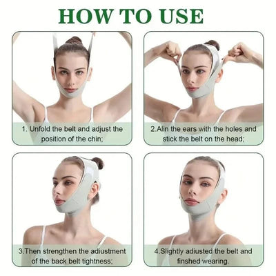 New Reusable Face Slimming Bandage Women V Line Face Shaper Chin Cheek Lift Up Belt Facial Massage Strap Skin Care Beauty Tools