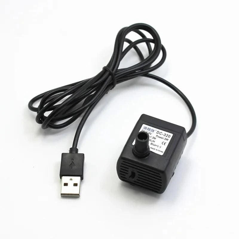USB Pet Water Dispenser Water Pump Small 3W Landscaping Circulating Submersible Fish Tank Garden 1Pc 5V 6V