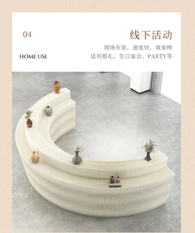 Booth Multi-layer Strip Display Stand Product Boutique Table Commercial Showcase Folding Exhibition Floor Display Rack