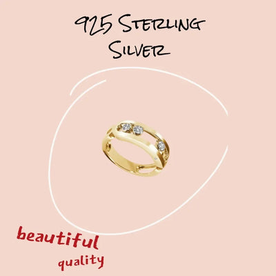 Luxury Rings For Women Sterling Silver S925 Light Luxury Elegant Charms Rings Wedding Gift ﻿