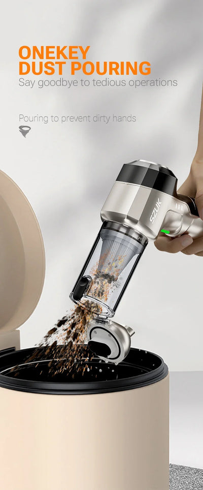 Portable Vacuum Cleaner for Car Home New Handheld Mini Vacuum Cleaner SZUK Car Vacuum Cleaner Powerful Suction Wireless Cleaner