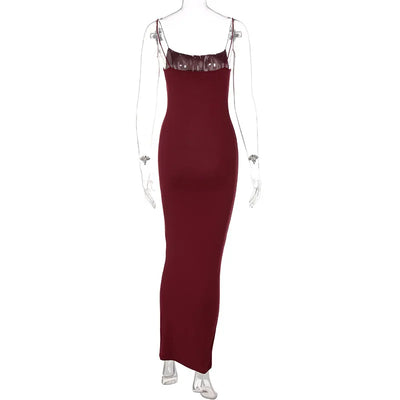 New Dresses 2025 Woman Fashion Summer Sexy Halter Temperament Halter Long Dress Slim Skirts Women's Clothing Tops