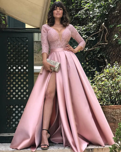 Women's Elegant Evening Party Dresses Luxury Fashionable Long Dresses Trailing Evening Dresses Solid Color Floor-Length Dresses
