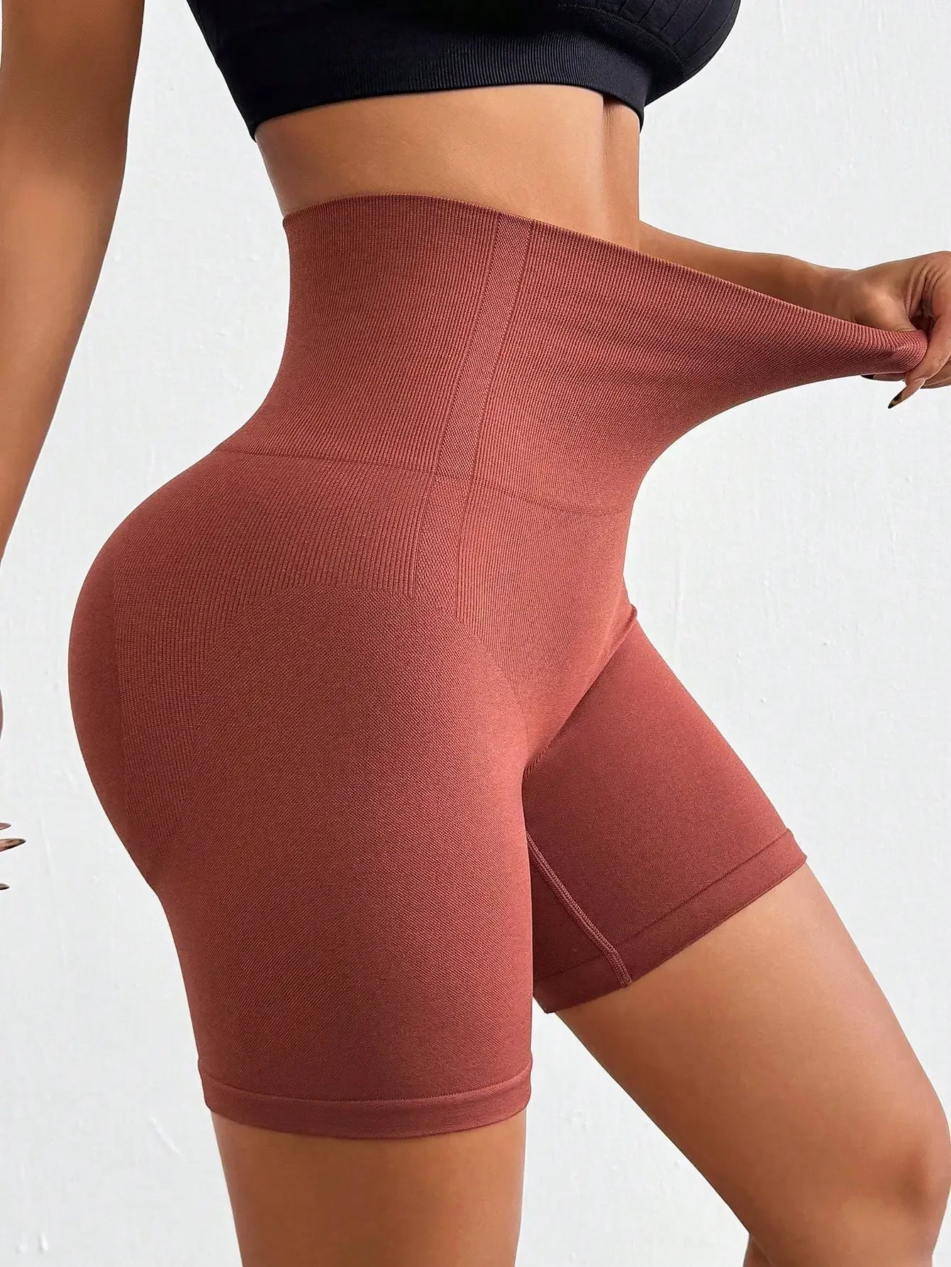 Womens Biker Shorts 6 Inches High Waisted Workout Running Volleyball Yoga Shorts